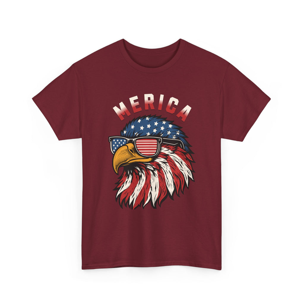4th of July Bald Eagle T-Shirt — "Merica" Patriotic Tee