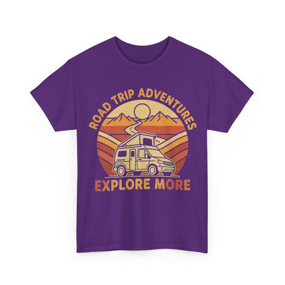Road Trip Adventures – Explore More Retro Camper Tee