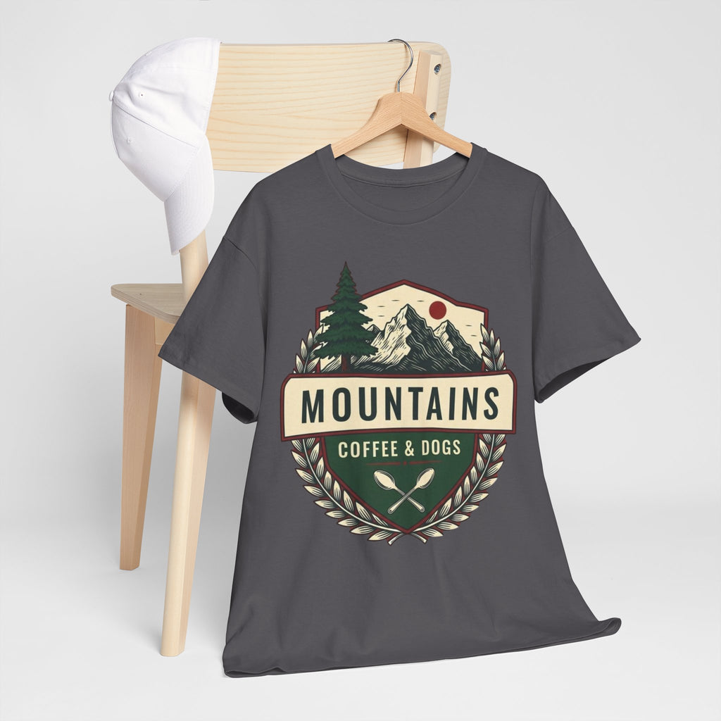 Mountains, Coffee & Dogs Tee