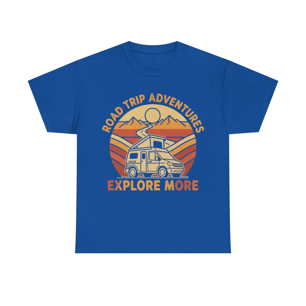 Road Trip Adventures – Explore More Retro Camper Tee