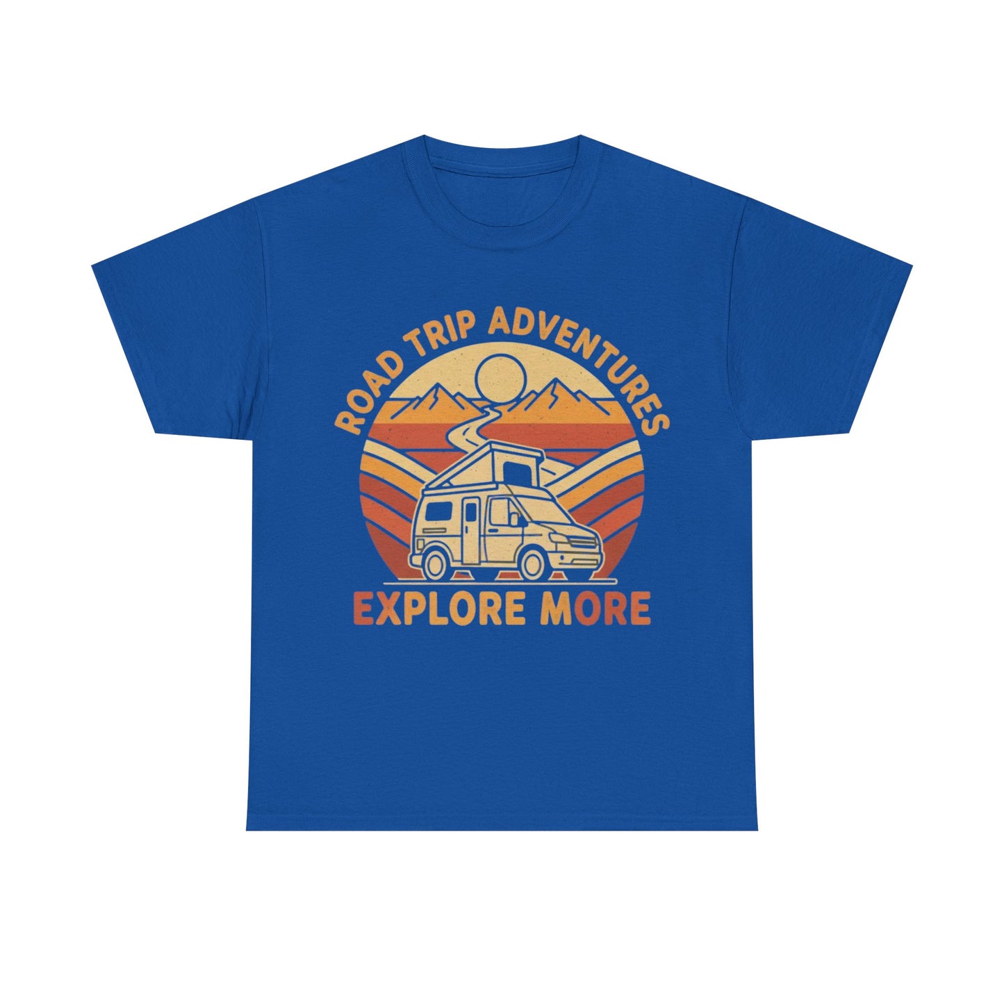 Road Trip Adventures – Explore More Retro Camper Tee