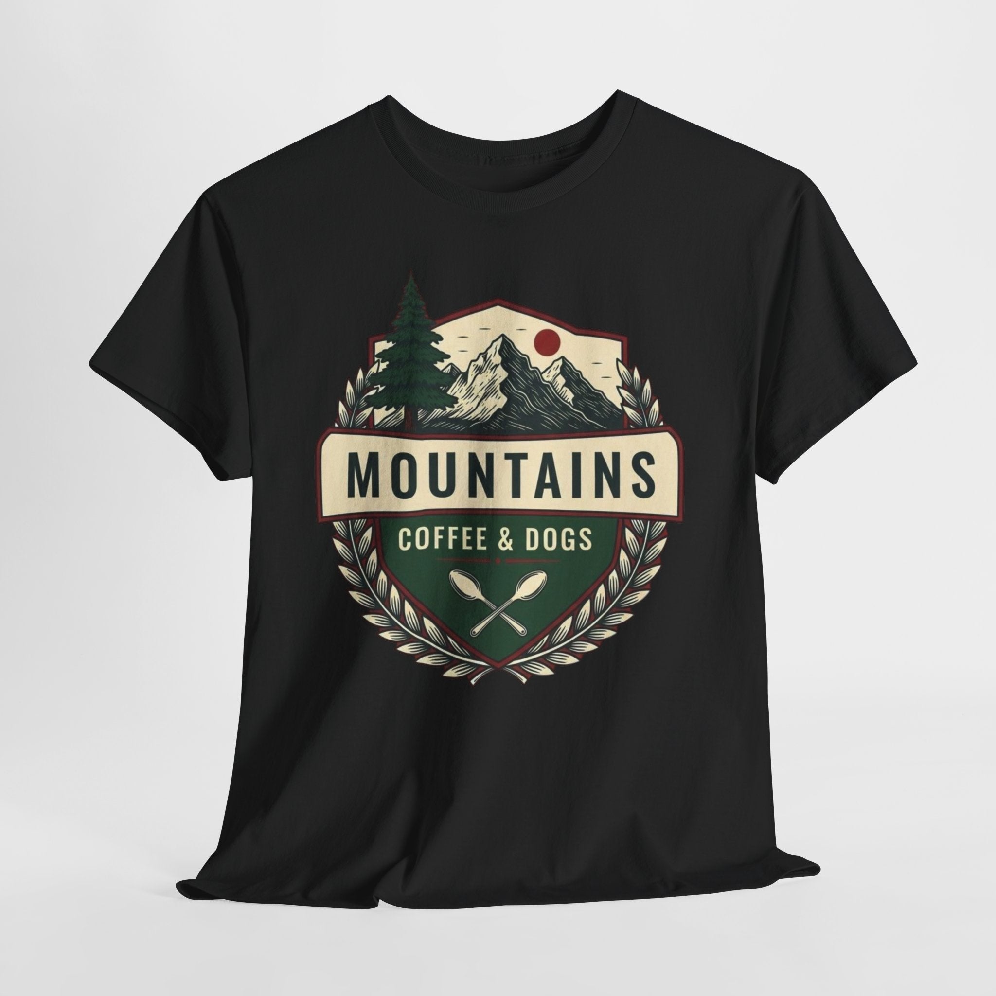Mountains, Coffee & Dogs Tee