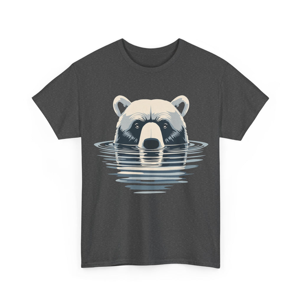 Bear in Water Graphic Tee – Gildan 5000 Heavy Cotton Shirt