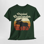 Original Overlander Moose T-Shirt | Retro 1970s Sunset Wilderness Tee