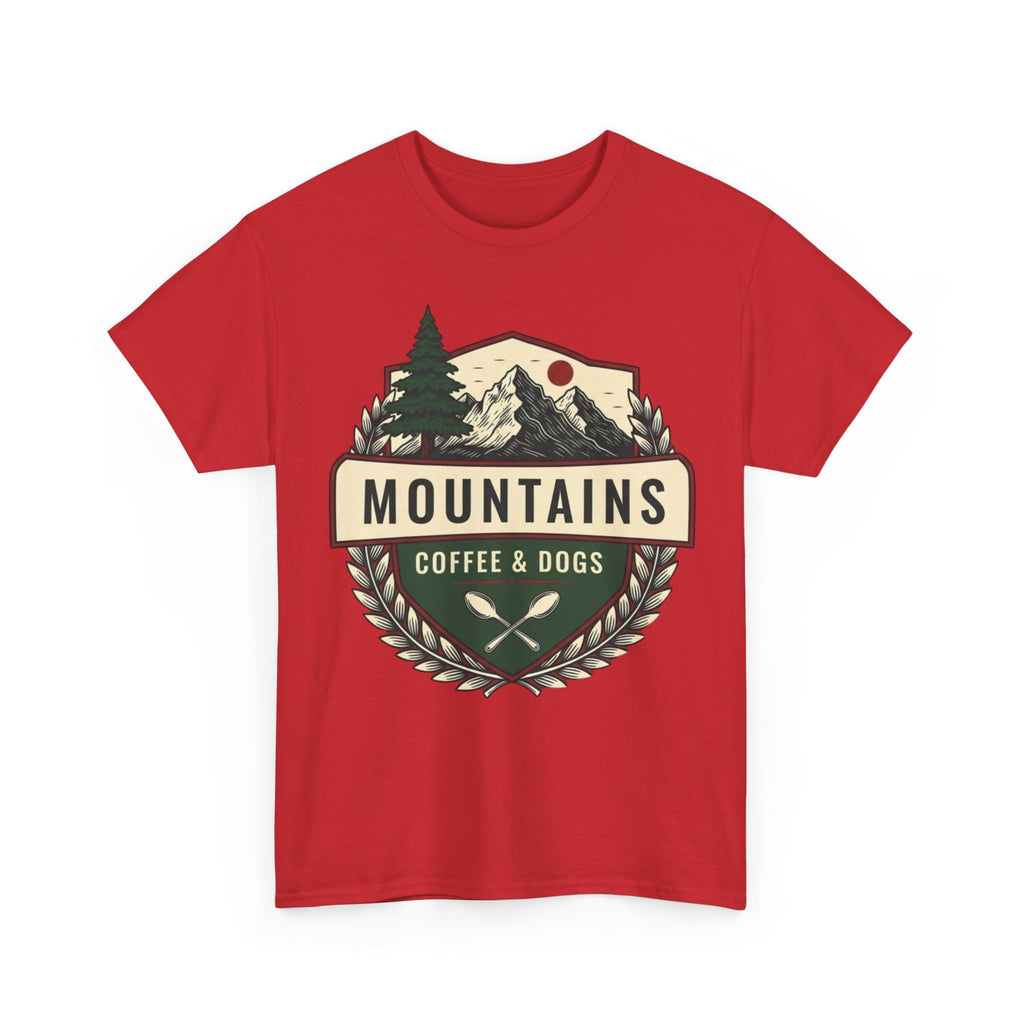 Mountains, Coffee & Dogs Tee
