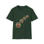 Bear Tracks T-Shirt – Wilderness Paw Print Trail Design