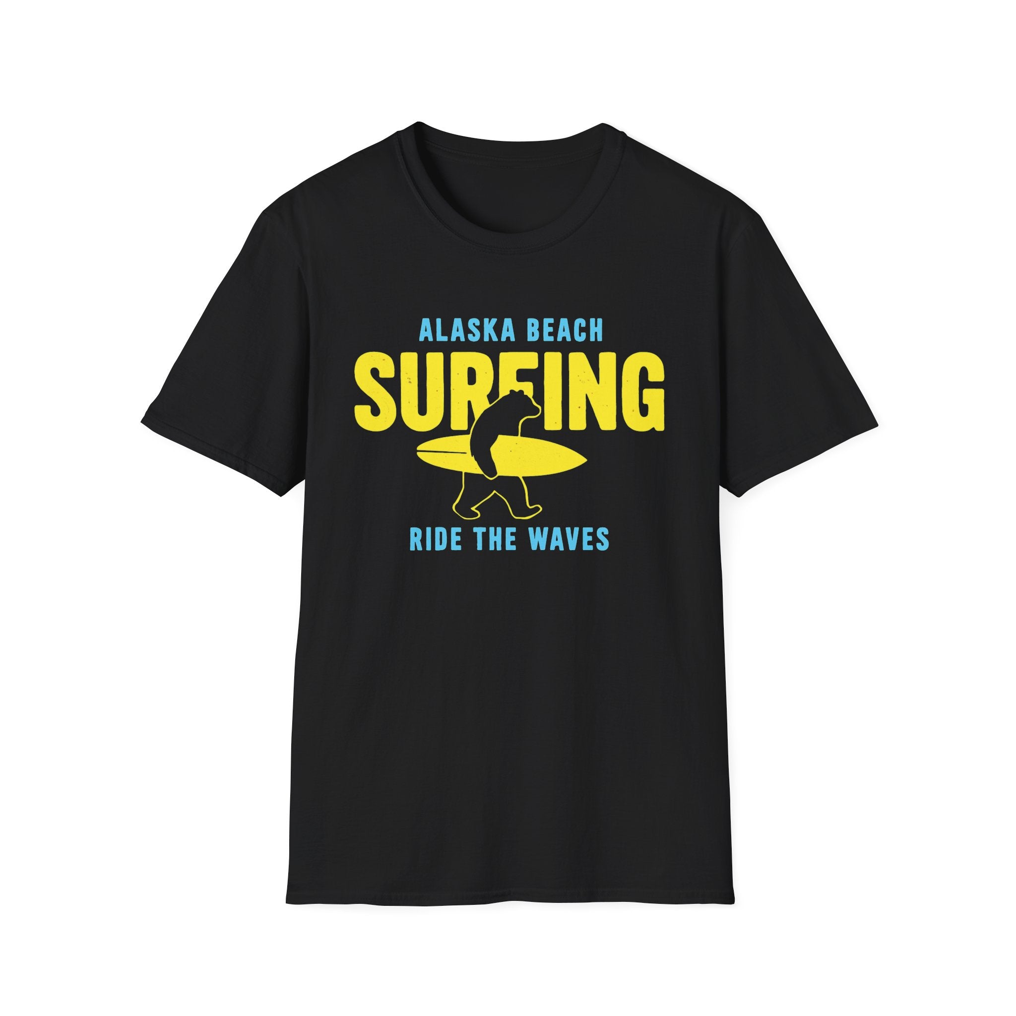 Alaska Surf Bear T-Shirt – Ride the Waves in the Wild North