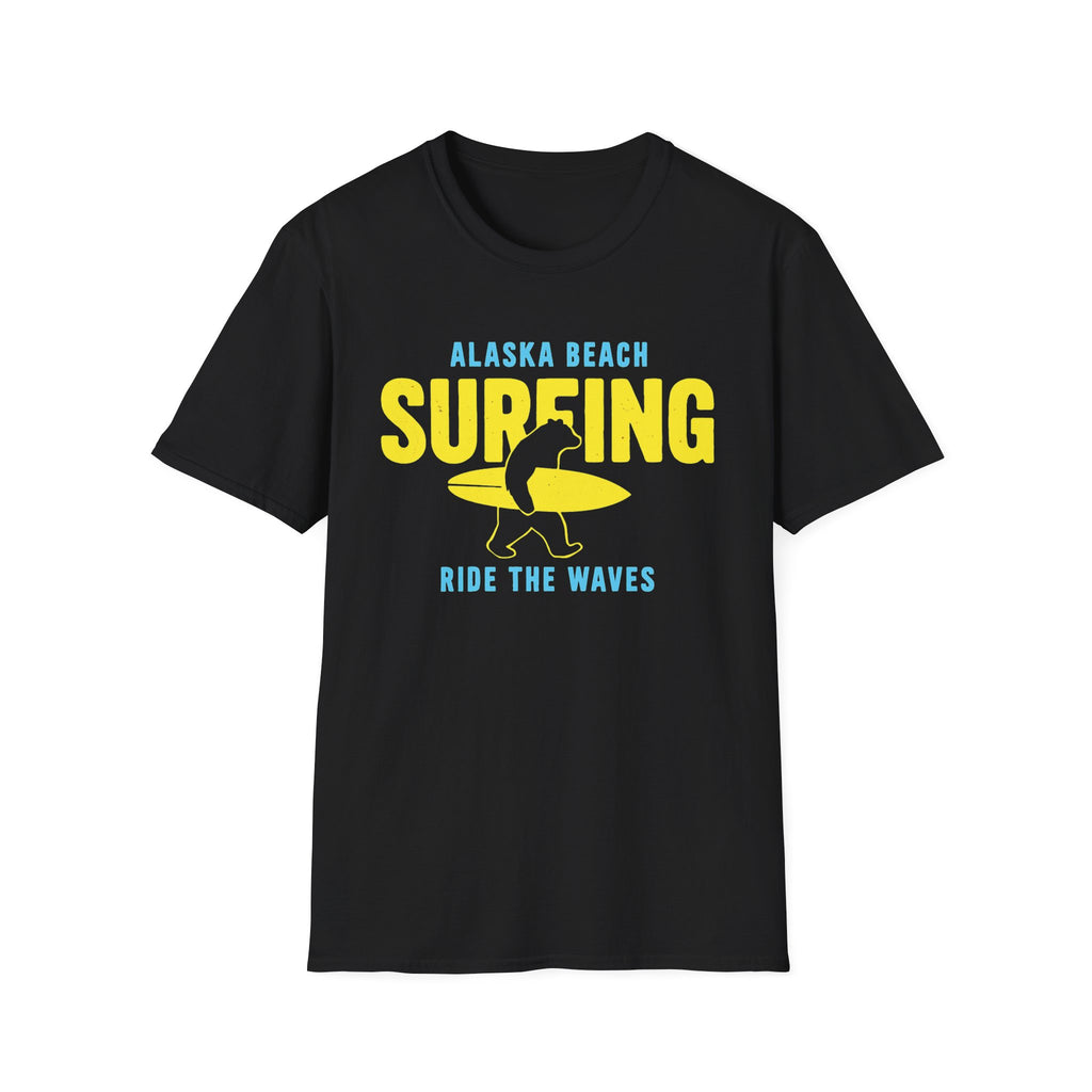 Alaska Surf Bear T-Shirt – Ride the Waves in the Wild North