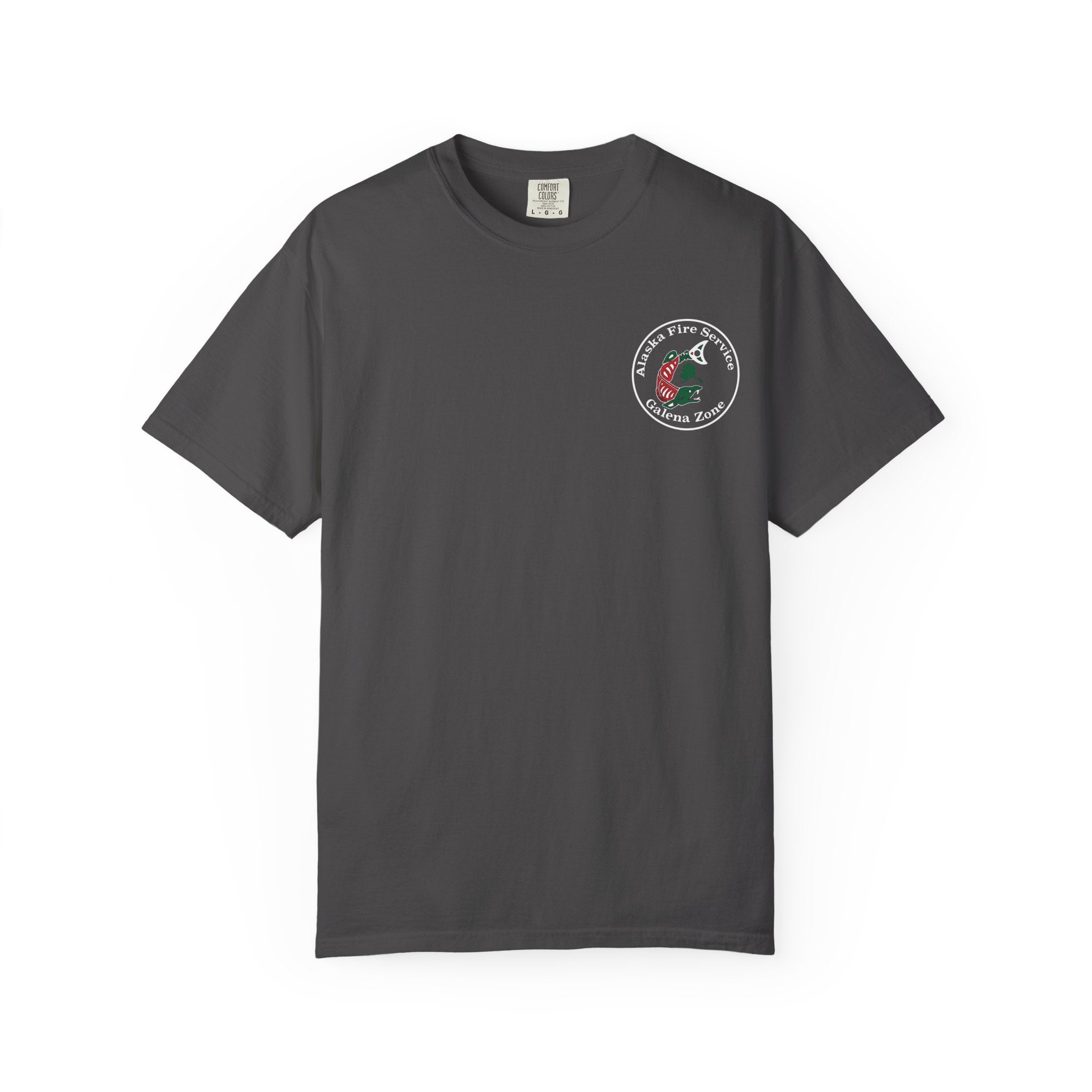 Alaska Fire Service Galena Zone T-Shirt — Salmon Emblem Tee