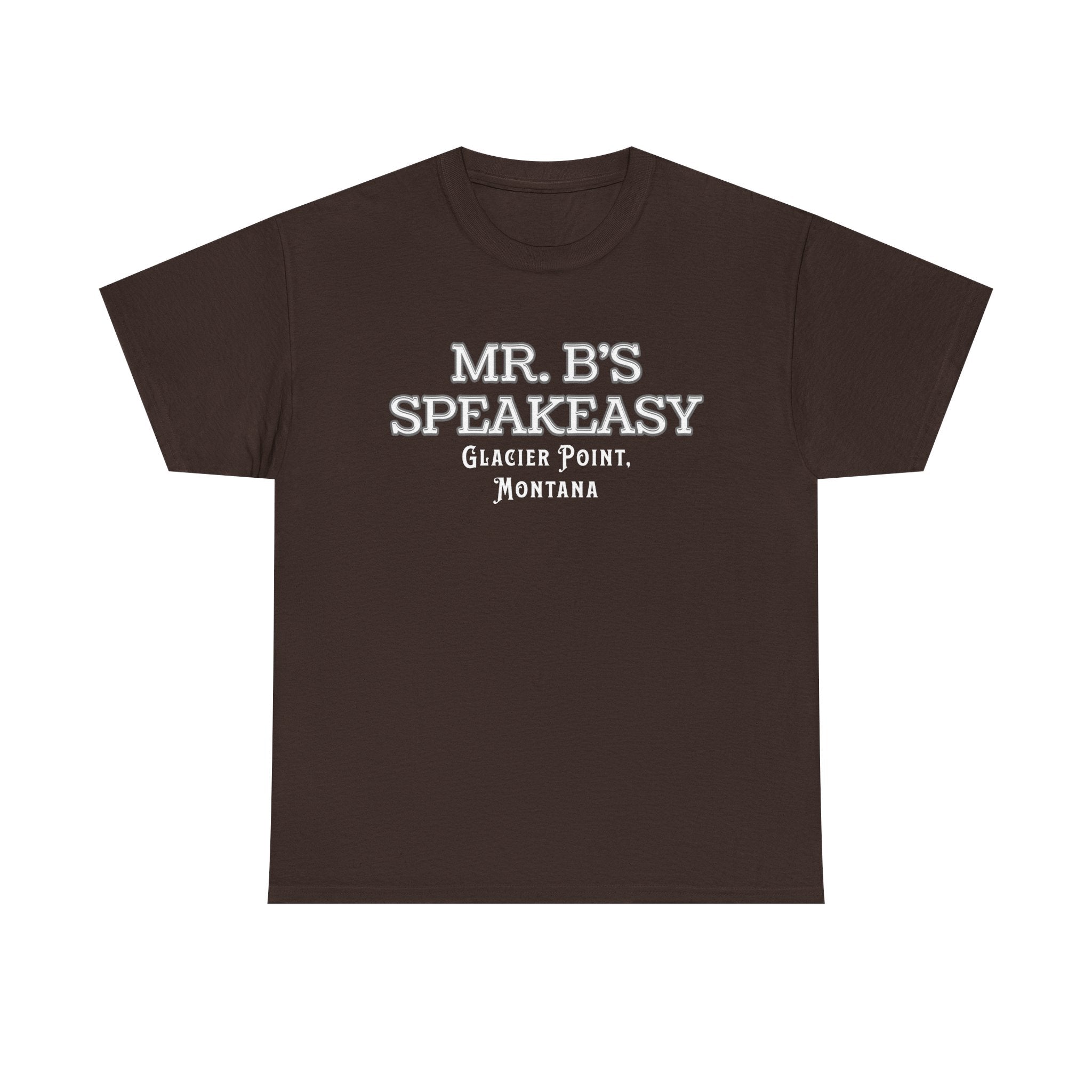 Mr. B’s Speakeasy Tee – Glacier Point, Montana