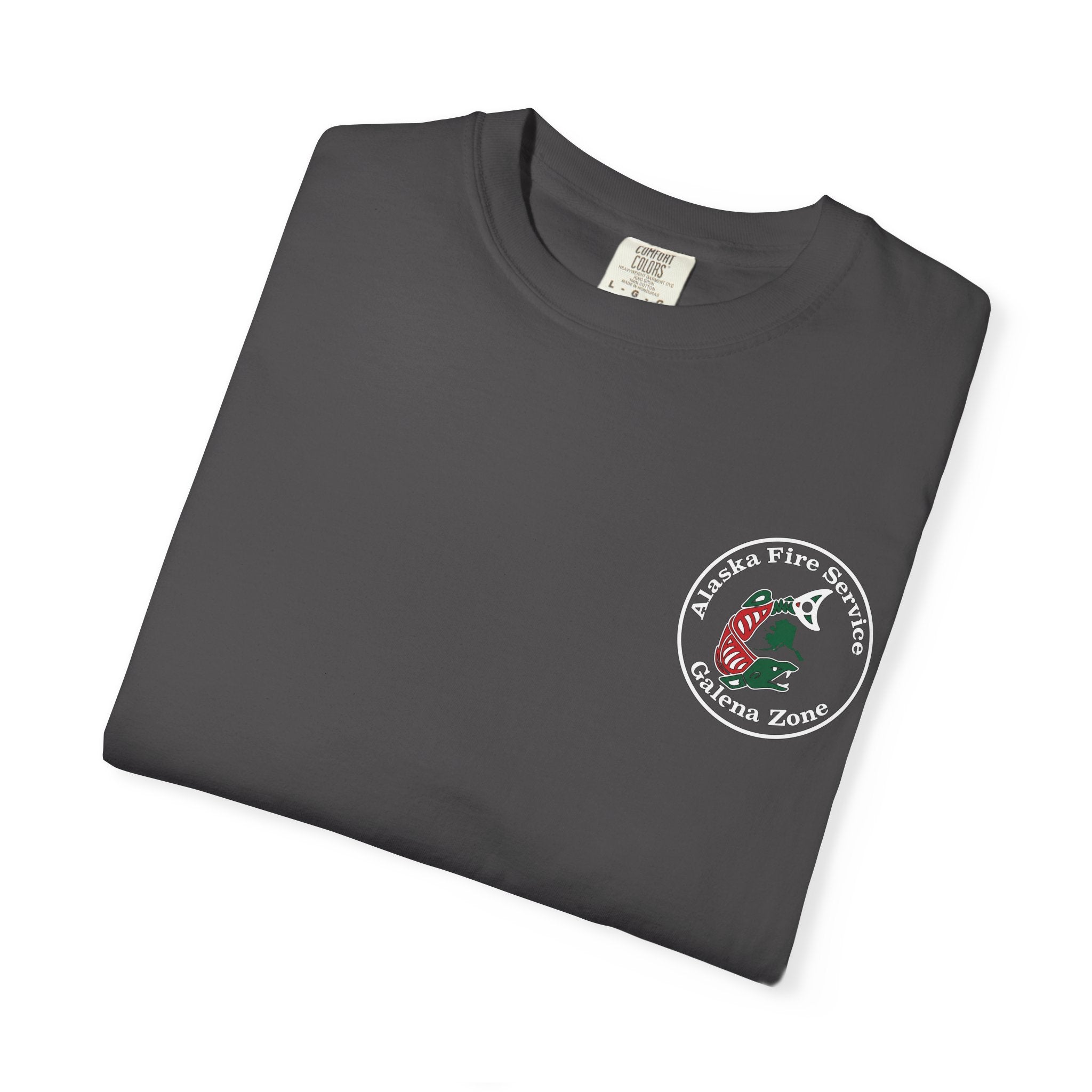 Alaska Fire Service Galena Zone T-Shirt — Salmon Emblem Tee