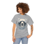 Bear in Water Graphic Tee – Gildan 5000 Heavy Cotton Shirt