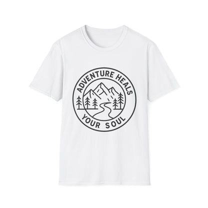 Adventure Heals Your Soul T-Shirt | Vintage Outdoor Hiking Tee