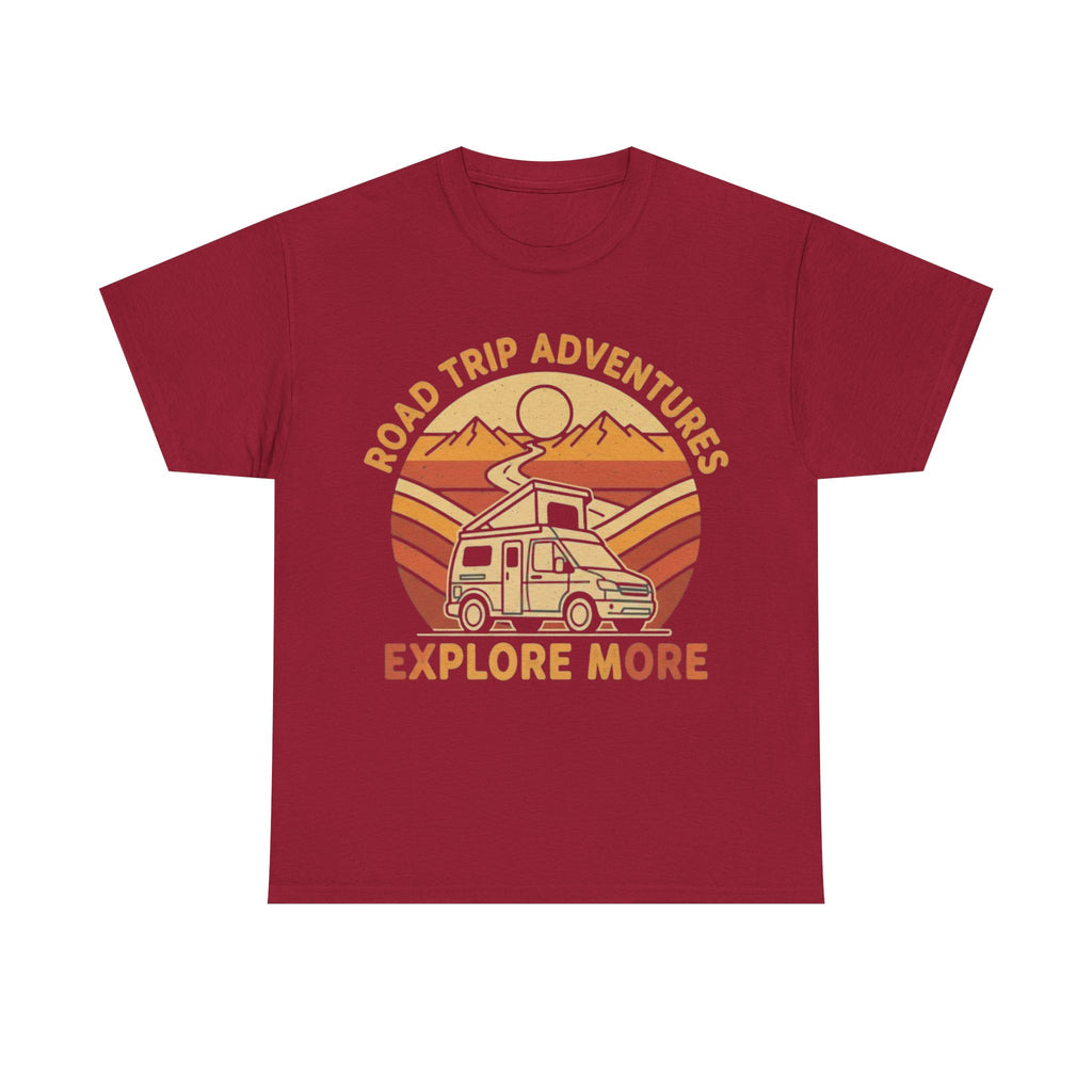 Road Trip Adventures – Explore More Retro Camper Tee