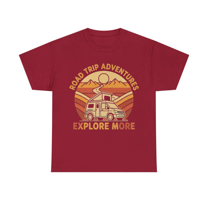 Road Trip Adventures – Explore More Retro Camper Tee