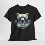 Bear in Water Graphic Tee – Gildan 5000 Heavy Cotton Shirt