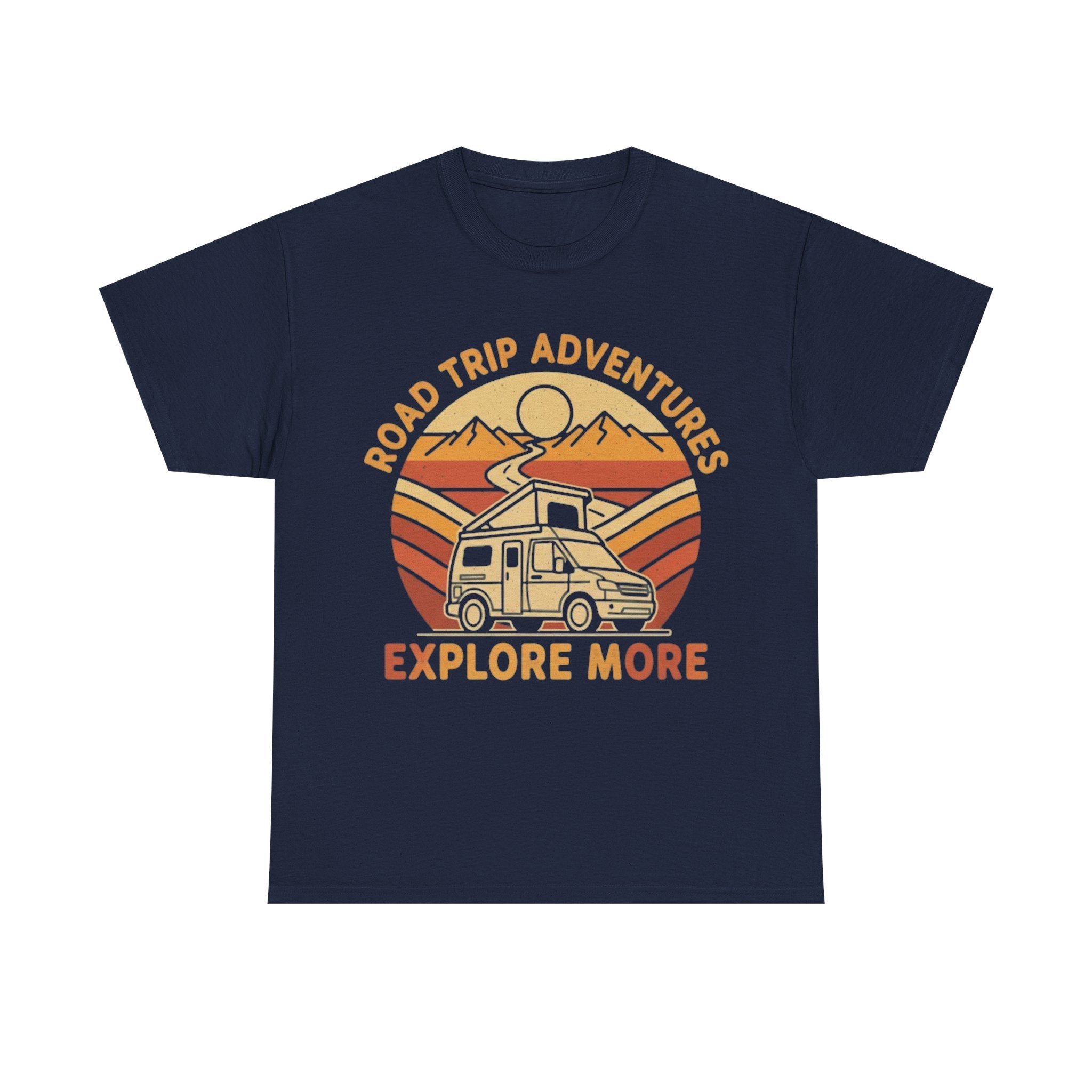 Road Trip Adventures – Explore More Retro Camper Tee