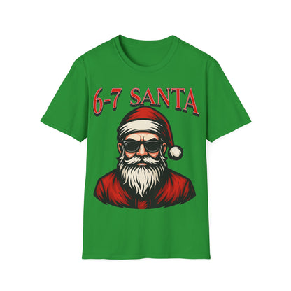 6-7 Santa Shirt – Cool Santa Christmas Graphic Tee | Gildan 64000