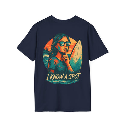 Secret Surf Spot Adventure Tee – Vintage Surfing & Outdoor Shirt