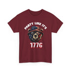 Party Like It's 1776 Patriotic Bear T-Shirt — 4th of July Summer Tee