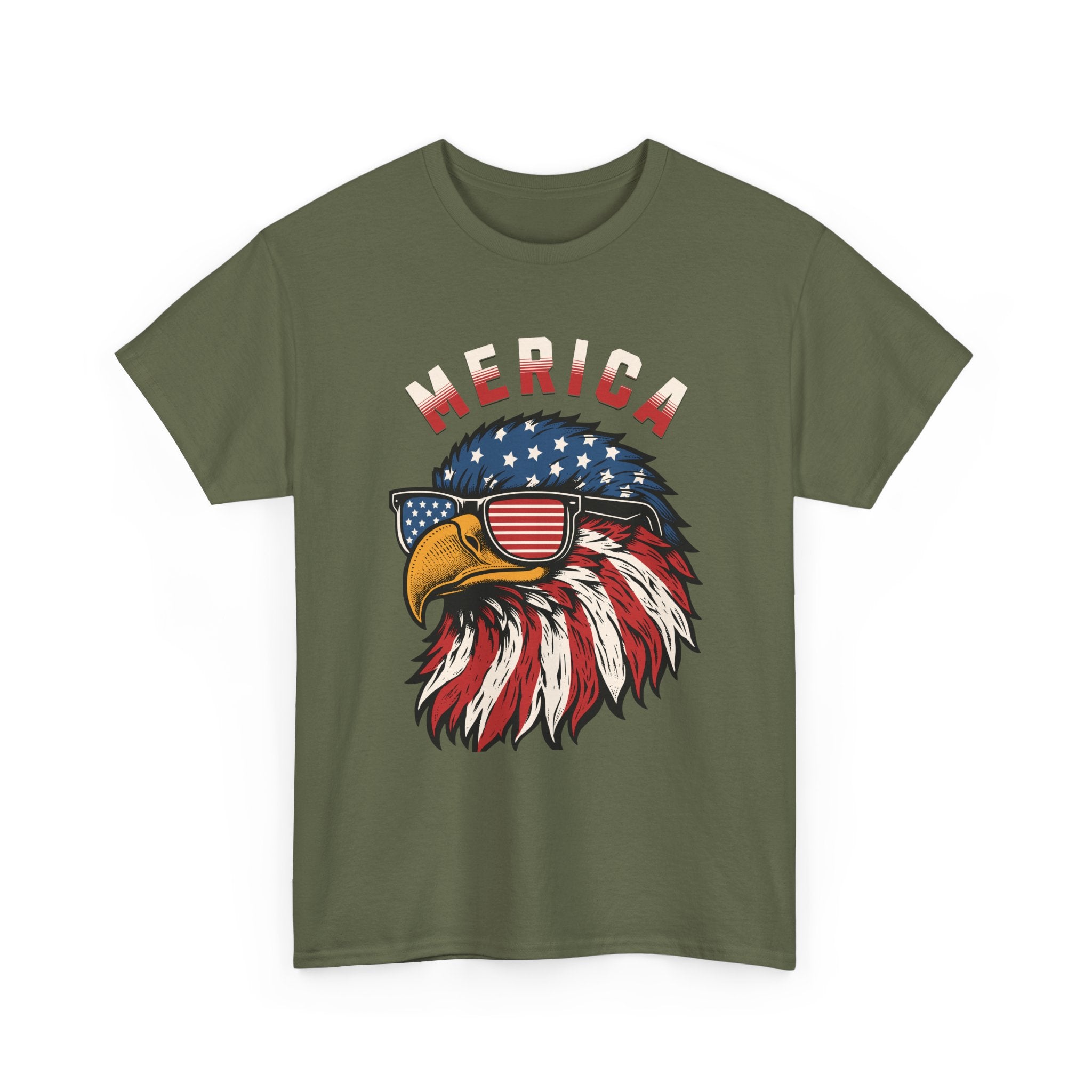 4th of July Bald Eagle T-Shirt — "Merica" Patriotic Tee