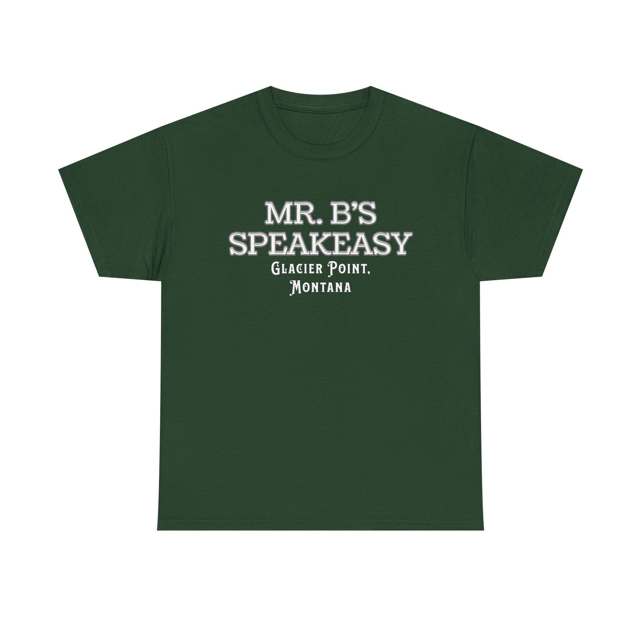 Mr. B’s Speakeasy Tee – Glacier Point, Montana