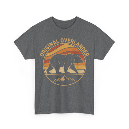 Original Overlander Retro Bear T-Shirt | 1970s Vintage Sunset Adventure Tee