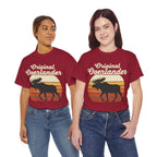 Original Overlander Moose T-Shirt | Retro 1970s Sunset Wilderness Tee