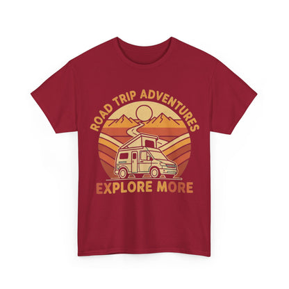 Road Trip Adventures – Explore More Retro Camper Tee