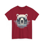 Bear in Water Graphic Tee – Gildan 5000 Heavy Cotton Shirt