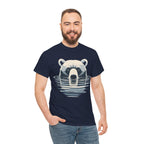 Bear in Water Graphic Tee – Gildan 5000 Heavy Cotton Shirt