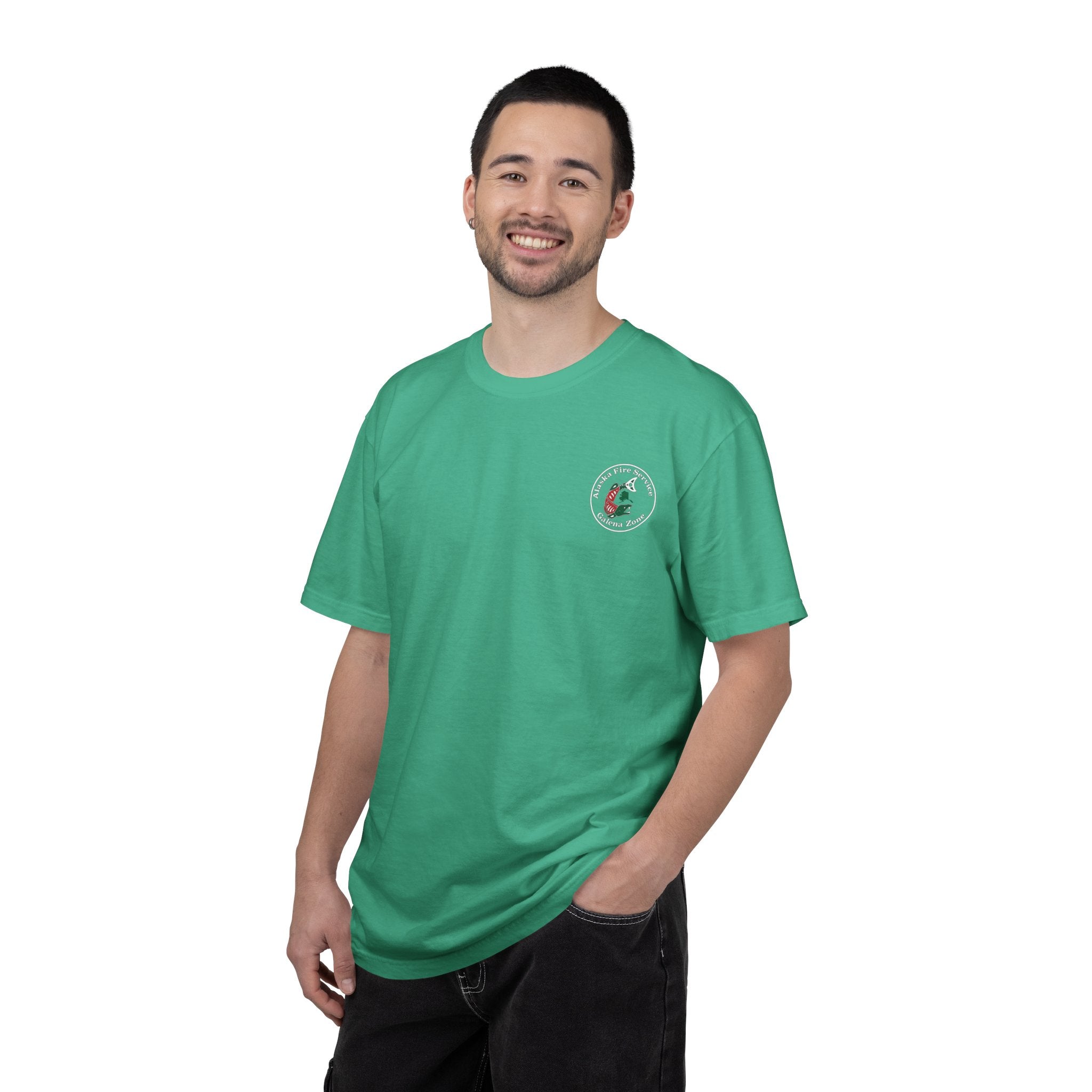 Alaska Fire Service Galena Zone T-Shirt — Salmon Emblem Tee