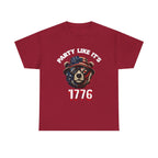 Party Like It's 1776 Patriotic Bear T-Shirt — 4th of July Summer Tee