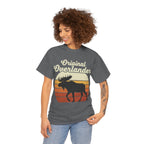 Original Overlander Moose T-Shirt | Retro 1970s Sunset Wilderness Tee