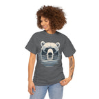 Bear in Water Graphic Tee – Gildan 5000 Heavy Cotton Shirt