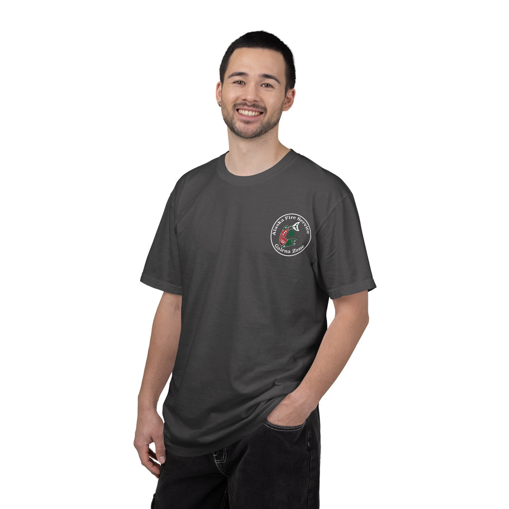 Alaska Fire Service Galena Zone T-Shirt — Salmon Emblem Tee