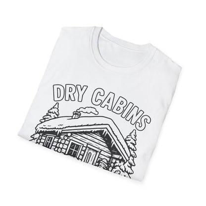 Cozy Cabin T-Shirt, Illustrative T-Shirt, Vintage Alaska Tee, Great Outdoors Wear, Unique Gift for Nature Lovers