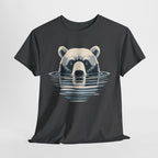 Bear in Water Graphic Tee – Gildan 5000 Heavy Cotton Shirt