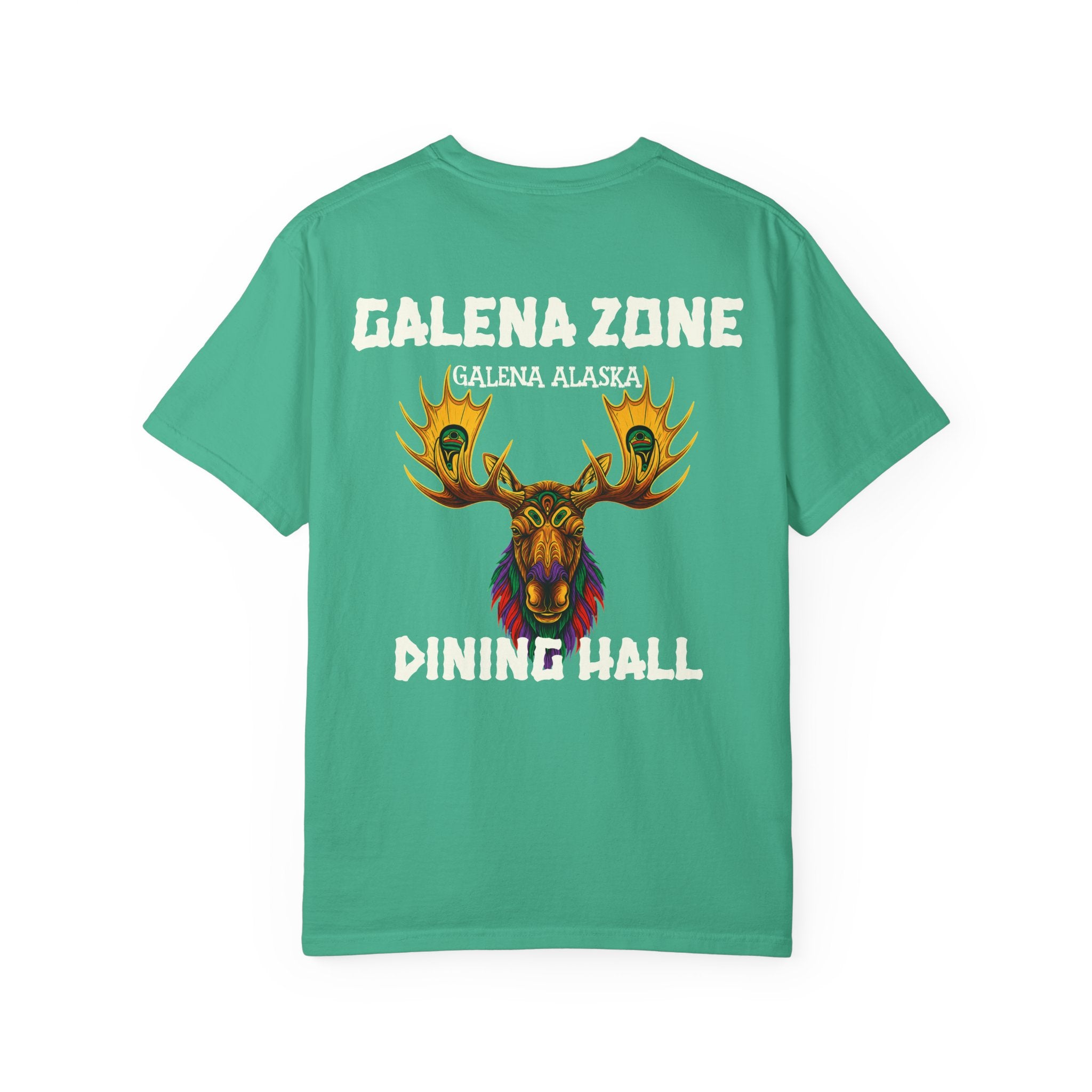 Galena Zone Dining Hall T-Shirt — Alaska Moose Graphic Tee