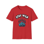 Stay Wild T-Shirt – Bear Paw & Mountain