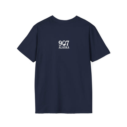 Cozy Cabin T-Shirt, Illustrative T-Shirt, Vintage Alaska Tee, Great Outdoors Wear, Unique Gift for Nature Lovers