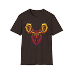 Tribal Moose Spirit T-Shirt – Colorful Totem Animal Design