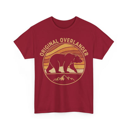 Original Overlander Retro Bear T-Shirt | 1970s Vintage Sunset Adventure Tee
