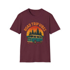 Road Trip Vibes Retro Van T-Shirt