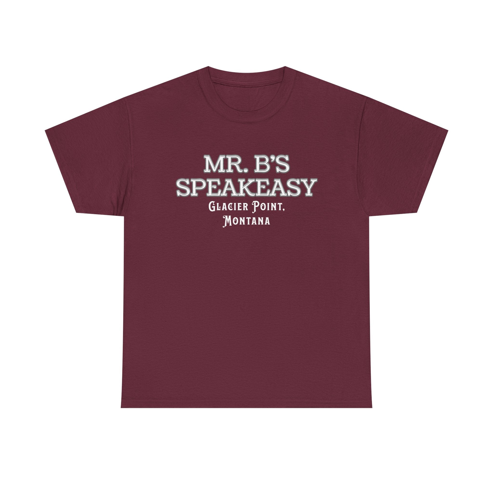 Mr. B’s Speakeasy Tee – Glacier Point, Montana
