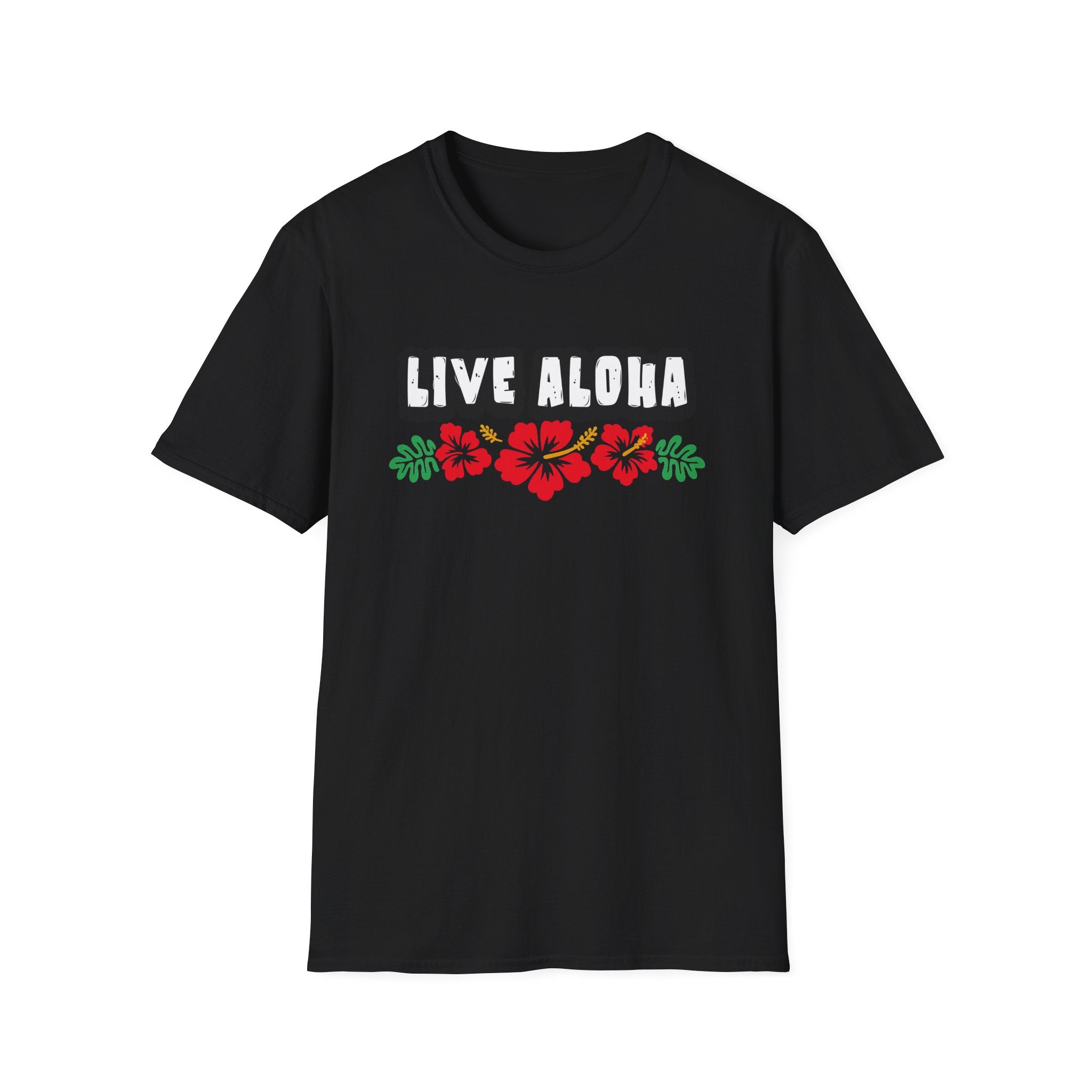 Live Aloha Hibiscus Flower Tee