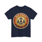 Old Souls Campfire Club Retro T-Shirt | Vintage Sunset Camping Tee