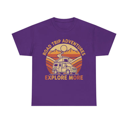 Road Trip Adventures – Explore More Retro Camper Tee