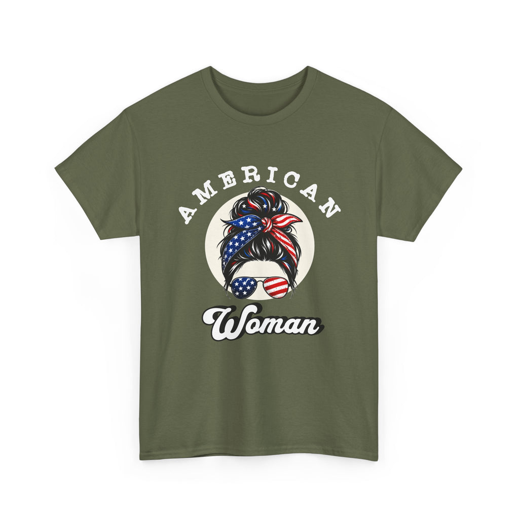 American Woman 4th of July T-Shirt — Summer Fun Patriotic Tee