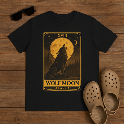 Wolf Moon Alaska | Vintage Mystical Graphic Tee
